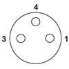 SAC-3P-M12MR/0,3-PUR/M 8FS