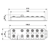 AXL E PN DI8 DO4 2A M12 6P