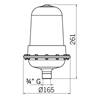 90222 | RA WP LED AMB V12/24DAC SS