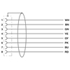 SAC-8P-10,0-PUR/M 8FS SH